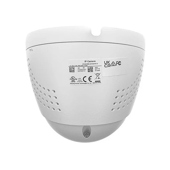 4K Tri-Guard NDAA-Compliant Weatherproof Turret IP Security Camera 2.8mm Fixed Lens with Deep Learning AI, Active Deterrence, and 24/7 Color Illumination